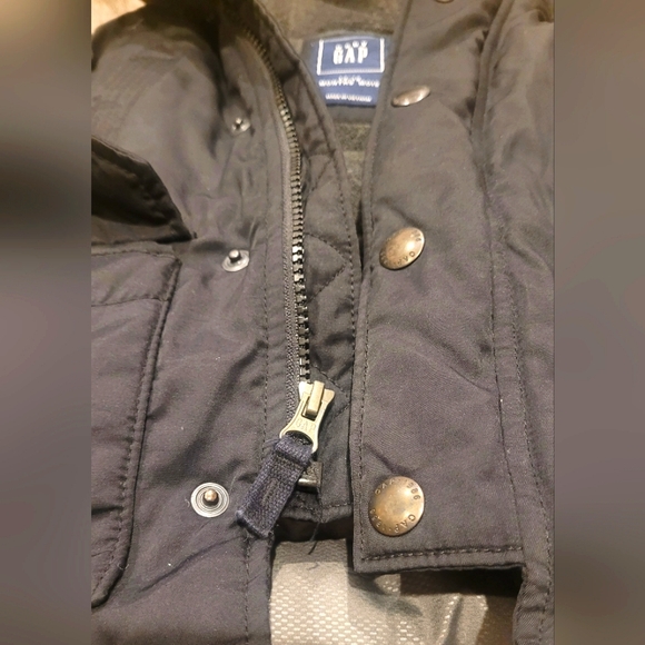 Baby Gap Winter Parka Coat - Black - Size 12-18M - Picture 3 of 6